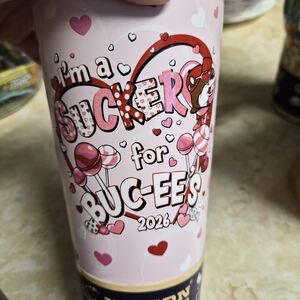 Buc-ee's Pink Valentine's Tumbler
